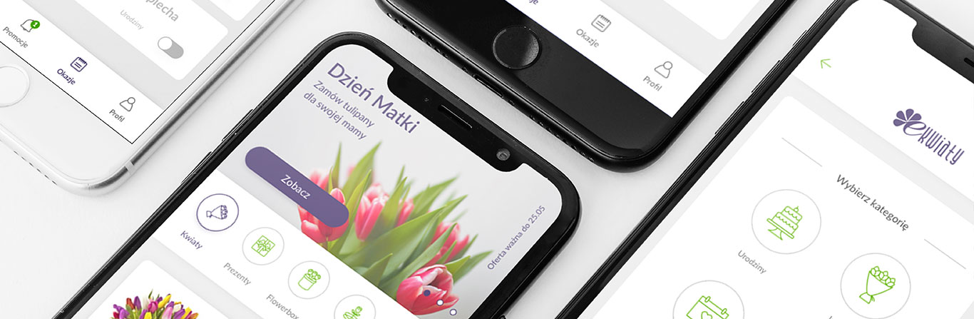 Wdrożenie aplikacji mobilnej E-kwiaty